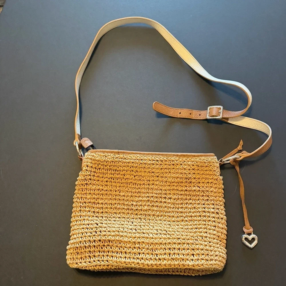 Brighton Fashionista Jet travel bag, crochet jute Crossbody bag